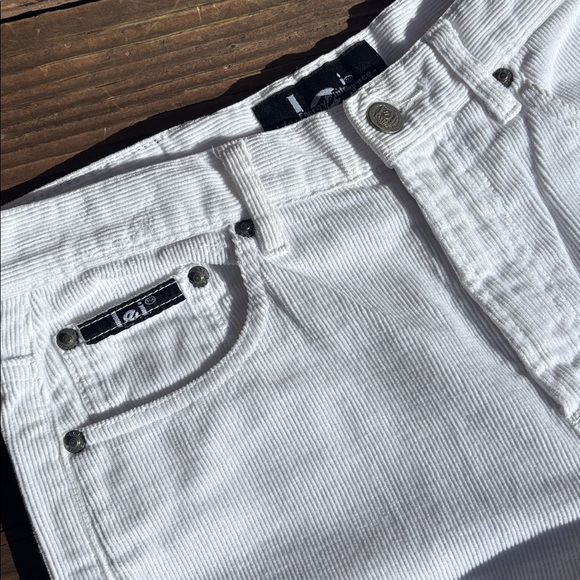 LEI Y2K White Corduroy Pants - Picture 2 of 5
